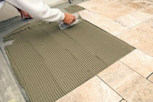tile floor install